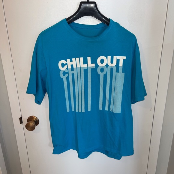 Unisex Tee Shirt by George. Large Teal Blue  in color. 100% Cotton. Great find. - Picture 2 of 6